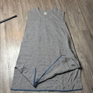 The DVE Handmade Linen dress Gorgeous checkered never been worn extra small